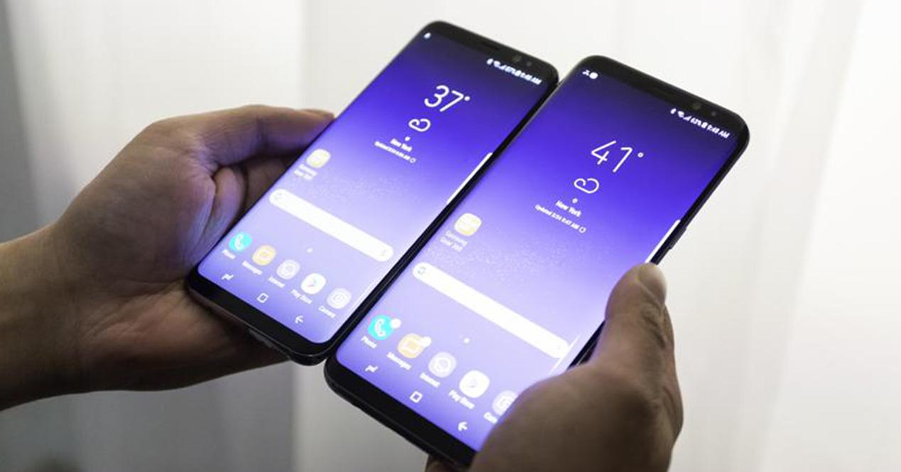 Tamaño de la pantalla del Samsung Galaxy S8 frente a la del Galaxy S8+