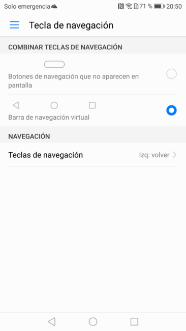 Configuración botones Huawei P10 Plus