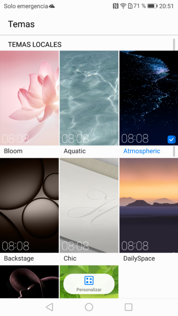 temas en el Huawei P10 Plus