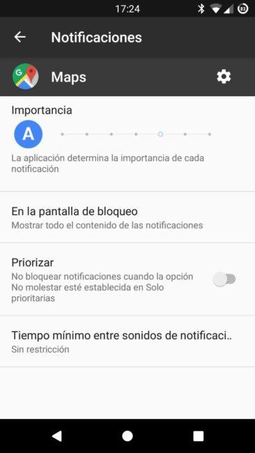 Silenciar notificaciones Google Maps Android