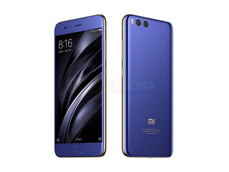 Xiaomi Mi 6 azul vista delante y trasera