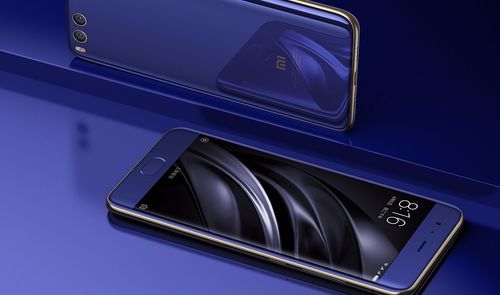 Pantalla del Xiaomi Mi 6 azul