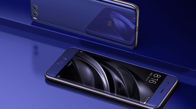 Pantalla del Xiaomi Mi 6 azul