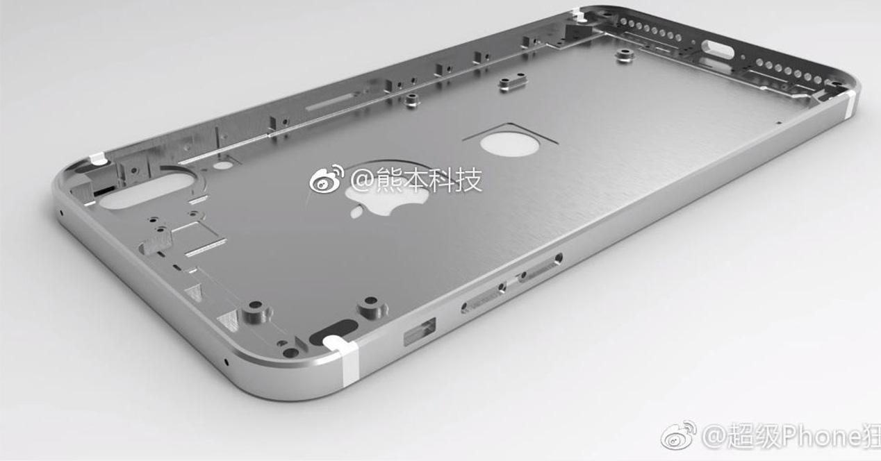 iPhone 8 con Touch ID en la parte trasera de la carcasa