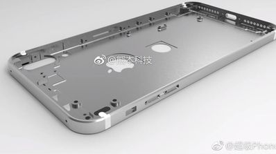 iPhone 8 con Touch ID en la parte trasera de la carcasa