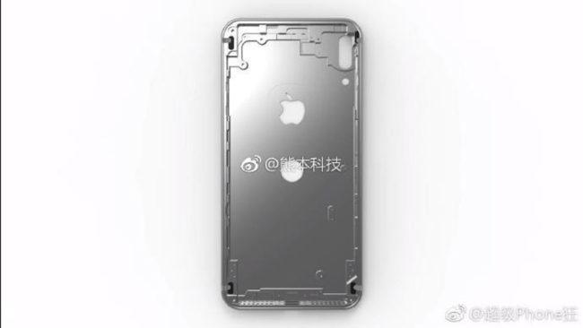 Render del iPhone 8 con Touch ID en la parte trasera de la carcasa