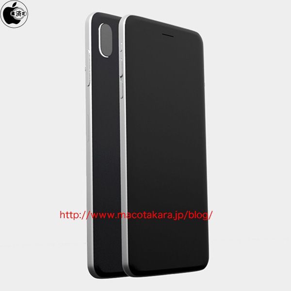 Imagen renderizada de la carcasa y cámara doble del iPhone 8