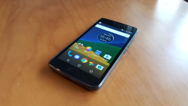 Frontal con marcos del Moto G5