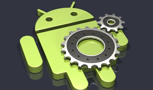 Logotipo de Android con forma de robot verde