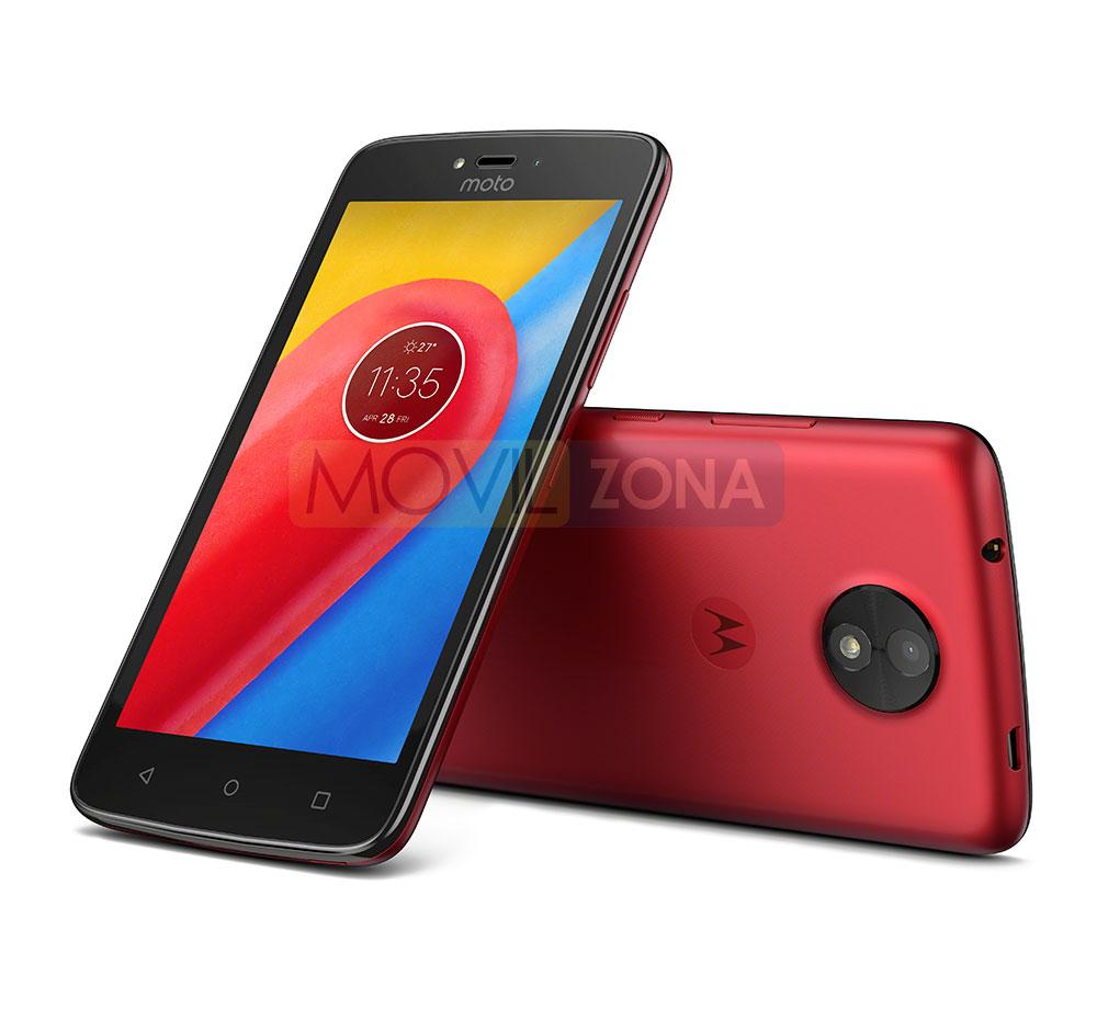 Motorola Moto C negro y rojo