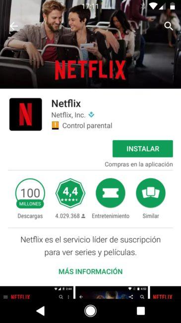 Netflix en la Play Store de Android con Root
