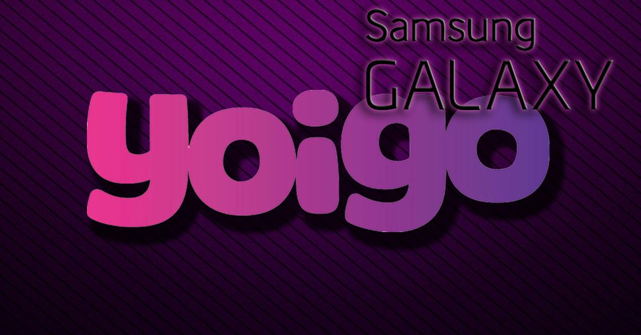 Yoigo con logo de los Samsung Galaxy