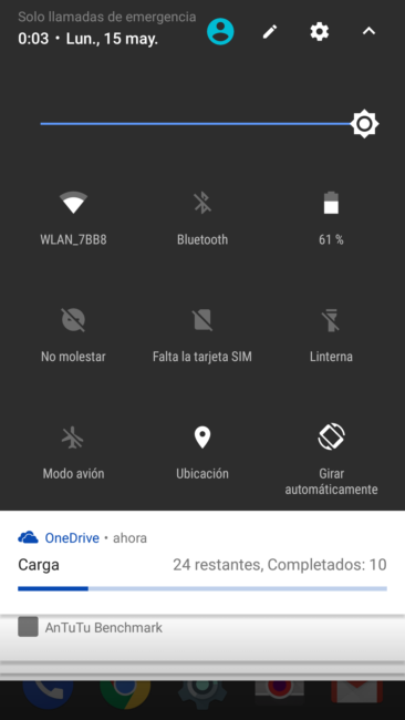 Accesos rápidos del BQ Aquaris X