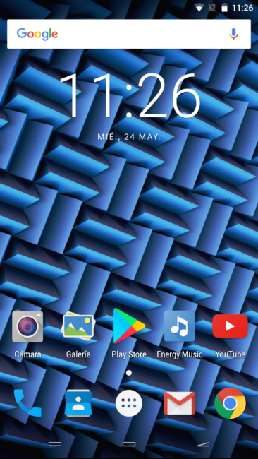 Escritorio del Energy Phone Pro 3