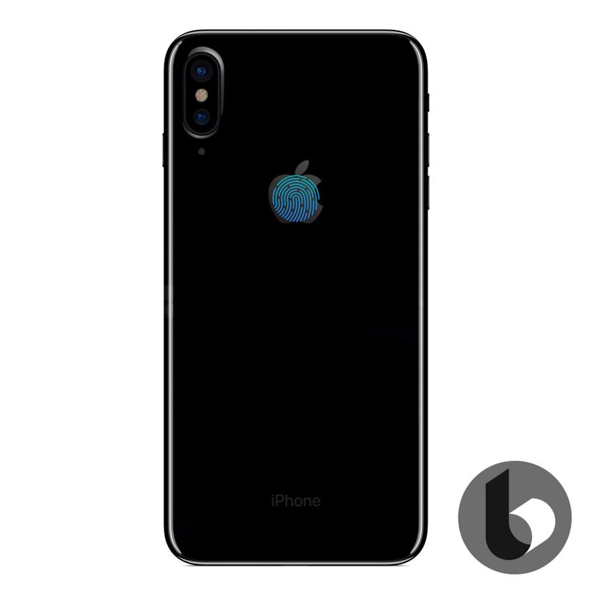 Sensor Touch ID del iPhone 8 integrado en el logo de la manzana