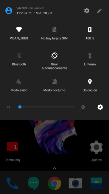 Accesos rápidos OnePlus 5