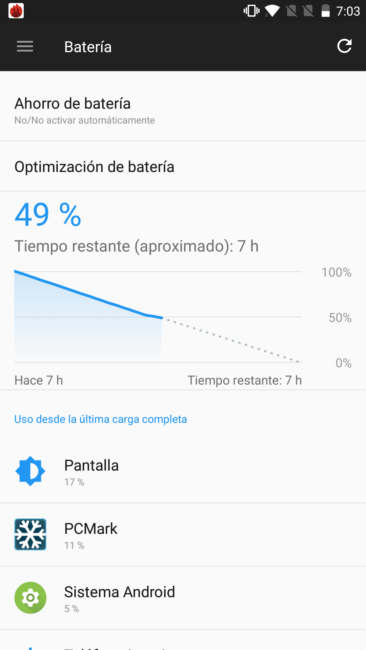 Uso batería OnePlus 5