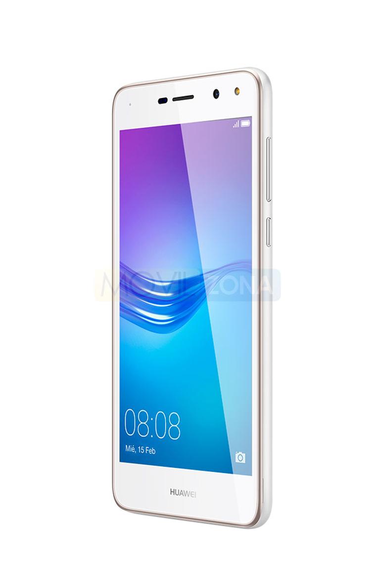 Huawei Y6 2017 blanco vista de perfil