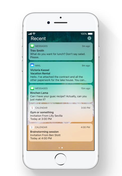 Sistema de notificaciones en iOS 11