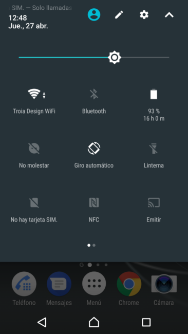 Accesos rápidos Sony Xperia XZ Premium