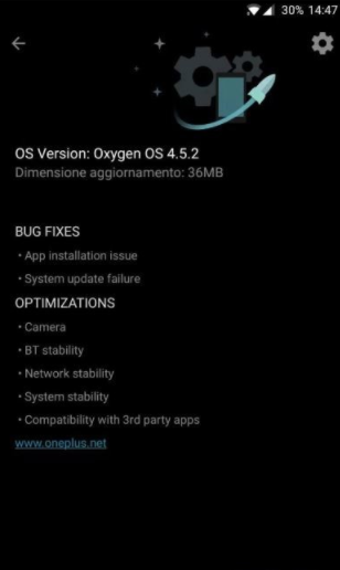 actualización OnePlus 5