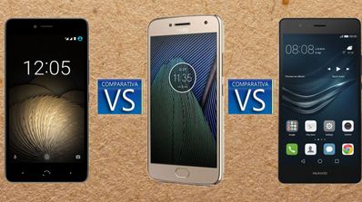 Comparativa Moto G5, BQ y Huawei