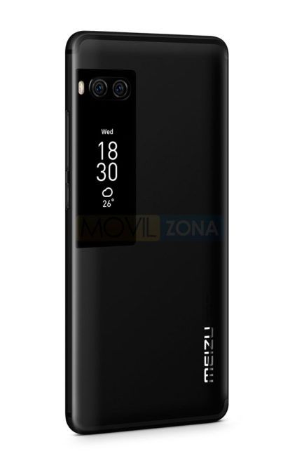 Meizu PRO 7 negro vista trasera