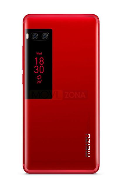 Meizu PRO 7 rojo con doble pantalla
