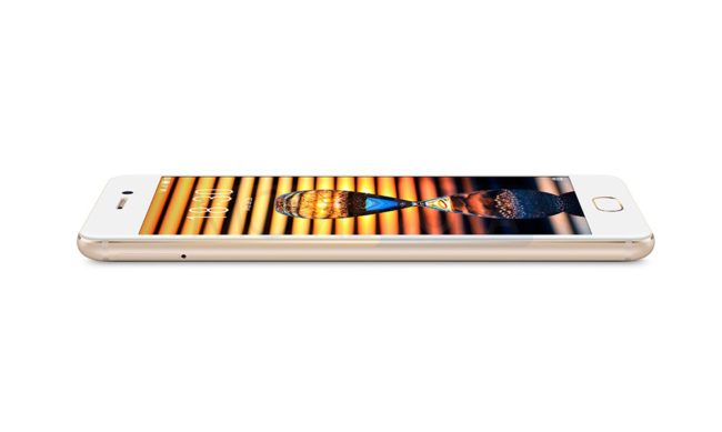 Meizu PRO 7 blanco vista lateral o perfil