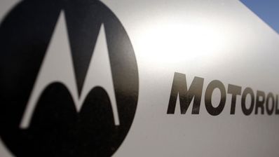 Logo de Motorola en color negro