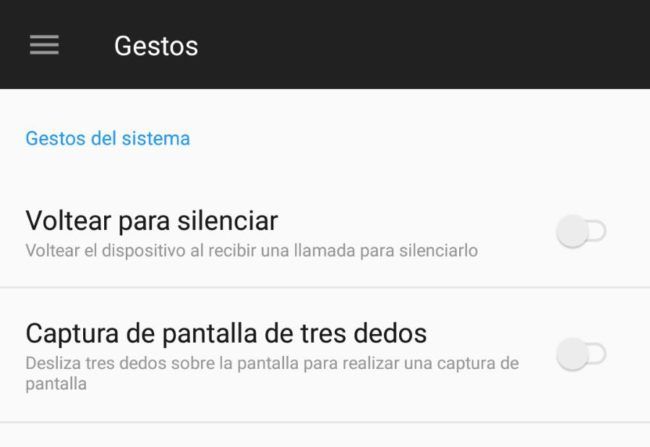 Gestos de pantalla en el OnePlus 5