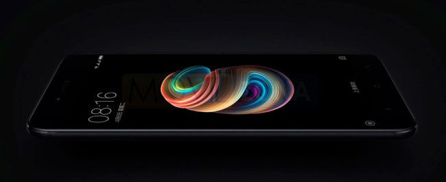 Xiaomi Mi 5X negro vista de perfil