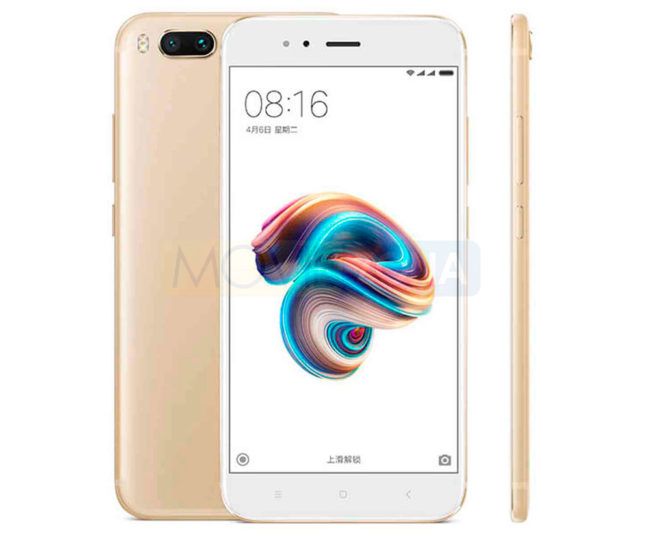 Xiaomi Mi 5X dorado y blanco