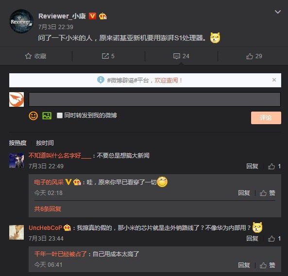 Procesador de Xiaomi
