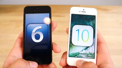 Comparativa en vídeo iOS 6 VS iOS 10