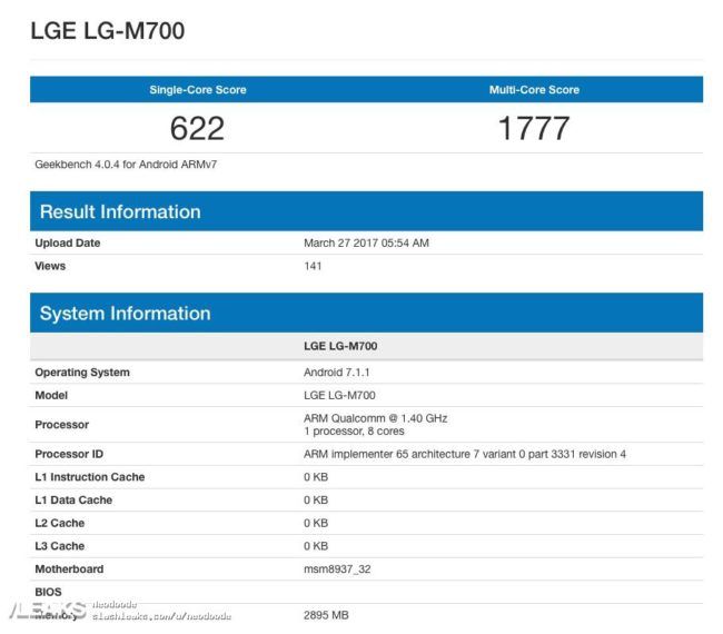 lg q6 geekbench