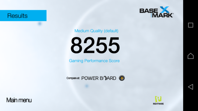 Resultado de Bsemark con Sony Xperia L1