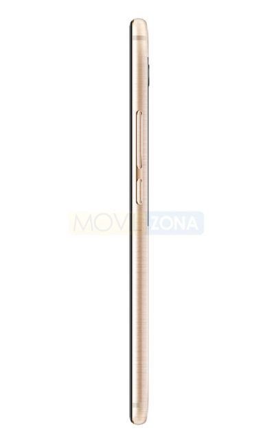 Meizu PRO 7 Plus dorado vista de perfil