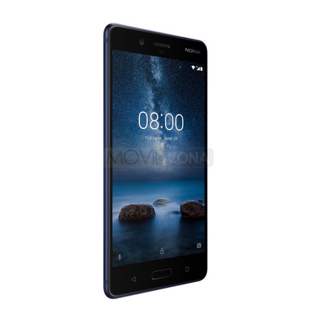Nokia 8 vista lateral