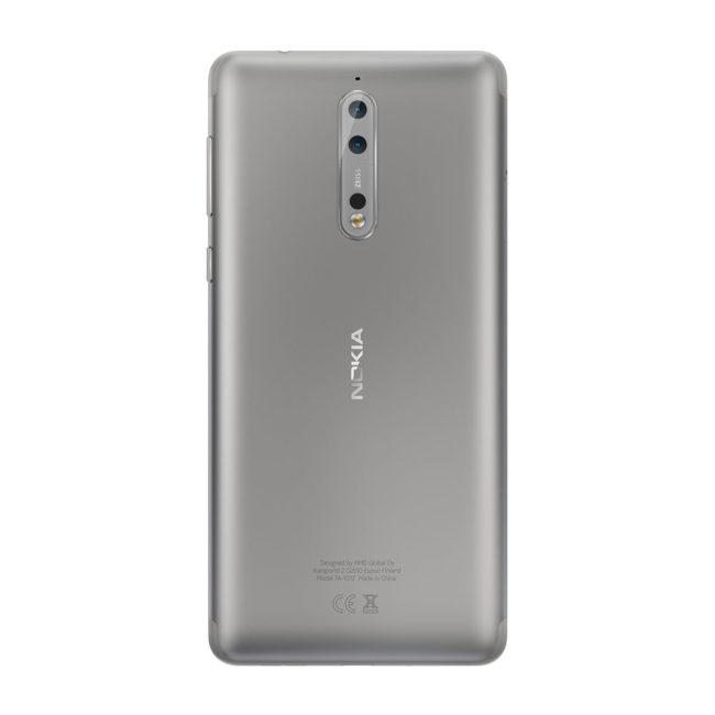 Carcasa de color gris del Nokia 8