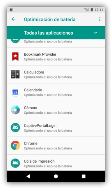 Optimizar e hibernar aplicaciones Android 8.0 Oreo