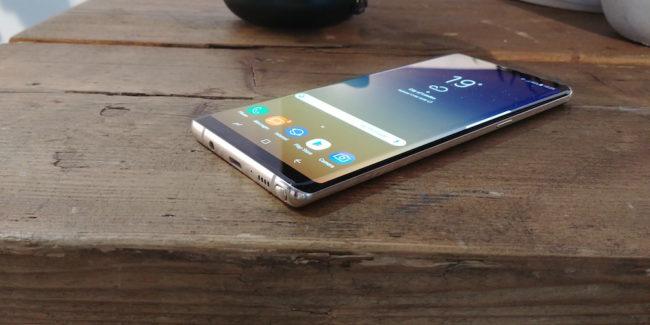 Samsung Galaxy Note 8 perfil
