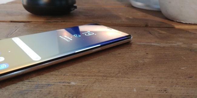 Samsung Galaxy Note 8 perfil