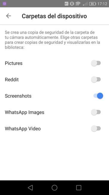Sincronizar fotos videos WhatsApp Google Fotos