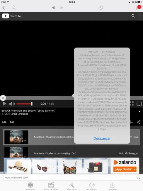Video Editor - Buscar video YouTube iOS