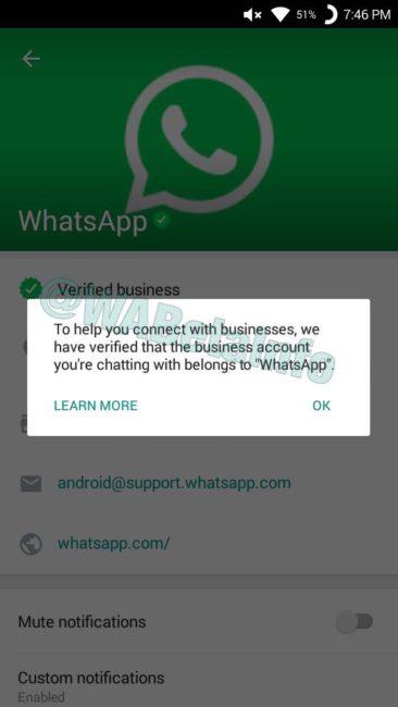 cuentas de negocios de WhatsApp