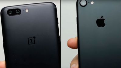 OnePlus 5 frente al iPhone 7