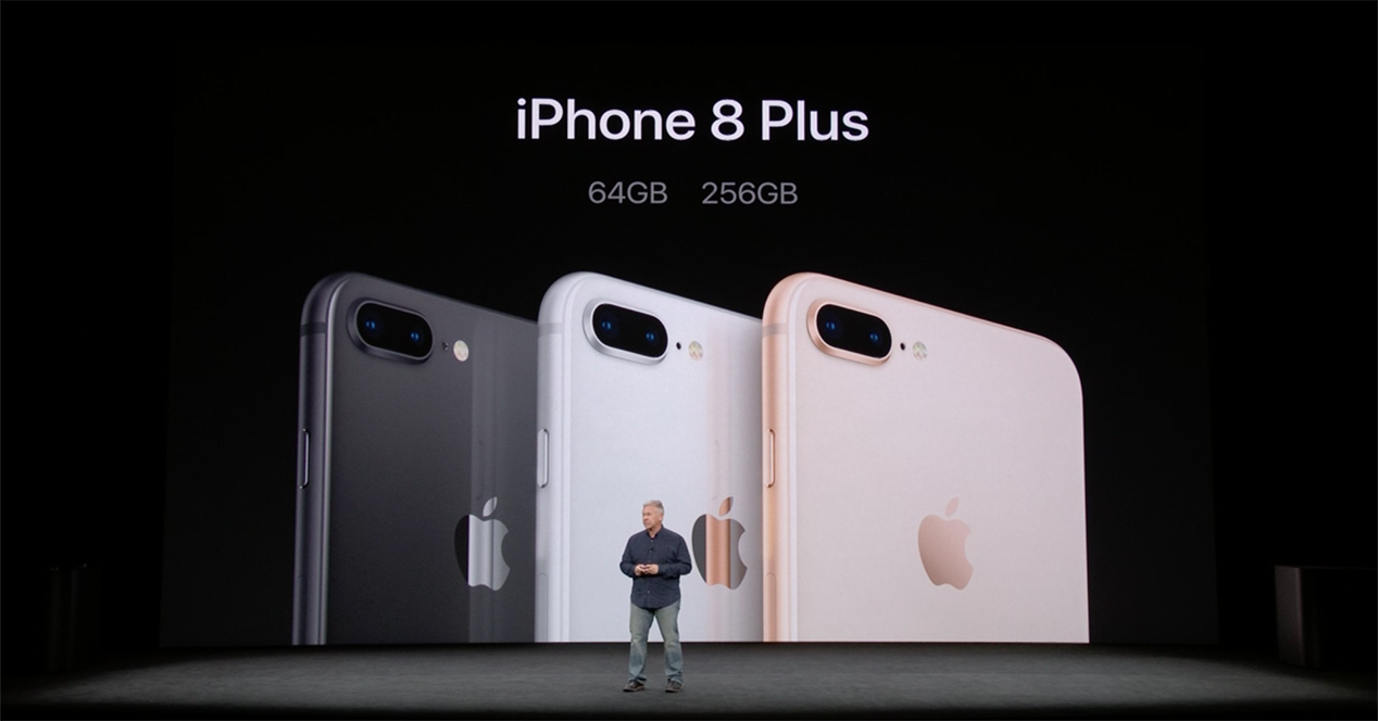 Diferentes colores del iPhone 8 Plus