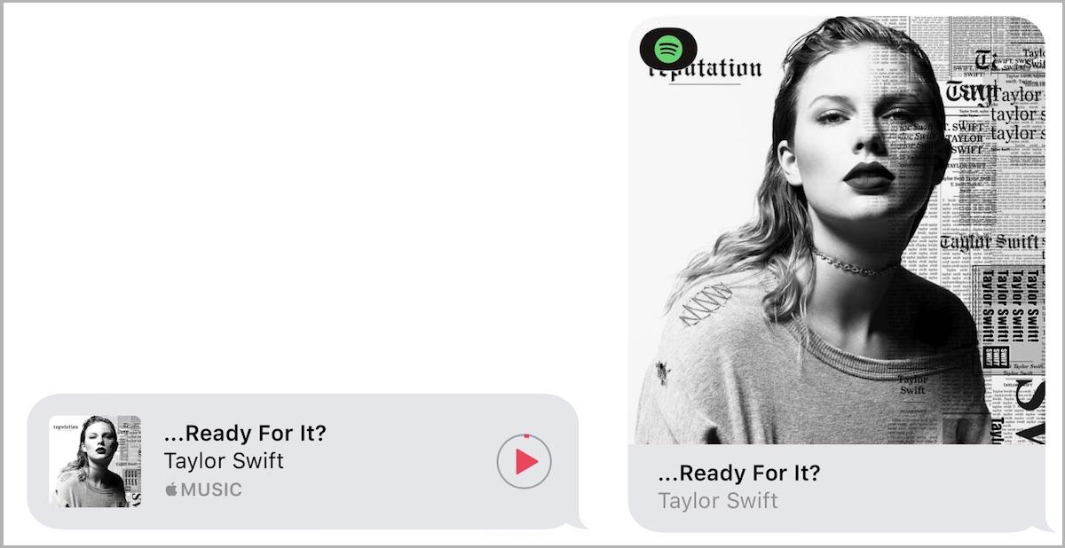 Captura de pantalla sobre cómo Enviar canciones de Spotify