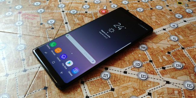 Imagen frontal del Samsung Galaxy Note 8